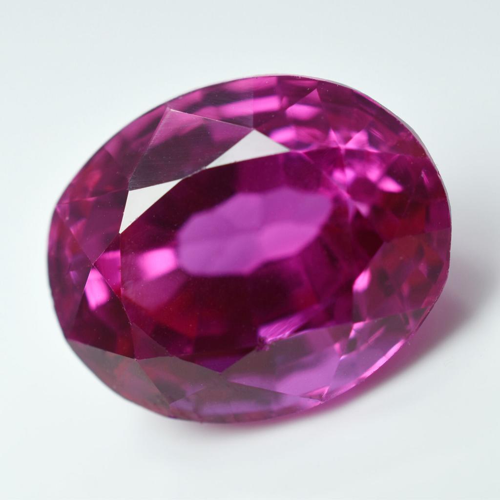 Natural Pink Sapphire Loose Gemstone Ceylon Oval Cut 10.5 ct September Birthstone for Jewelry Making