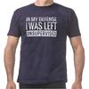 Retro In My Defense I Was Left Unsupervised T Shirt Funny Saying Y2k Graphic Streetwears Summer 100 Cotton Unisex Tshirts