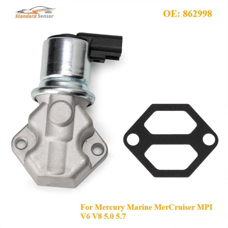 862998 Для Mercury Marine MerCruiser MPI V6 V8 5.0 5.7 Новый клапан управления холостым ходом IAC 27-863112 27-8M0119616 18-7701 1F2Z9F715AA