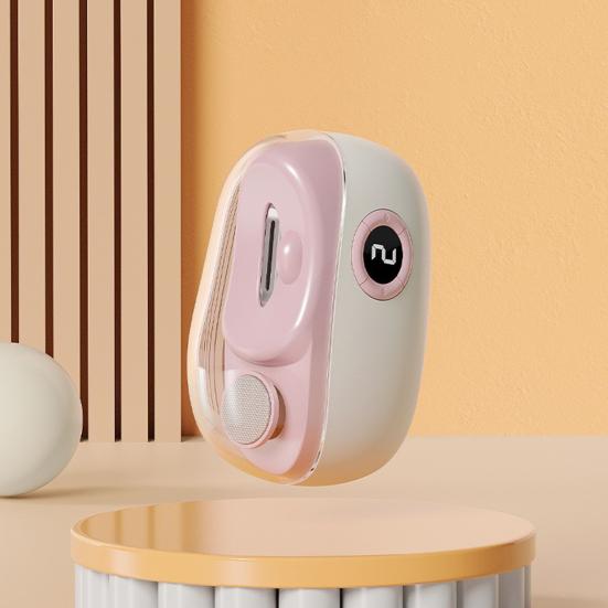 Electric Nail Clipper Polisher with LED Light 3-Speed Rechargeable 2-In-1 Automatic Fingernail File Baby Kids Adults Seniors Manicure Trimmer