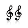 Women's Stainless Steel Halloween Spider Earrings with Geometric Star and Musical Note Patterns