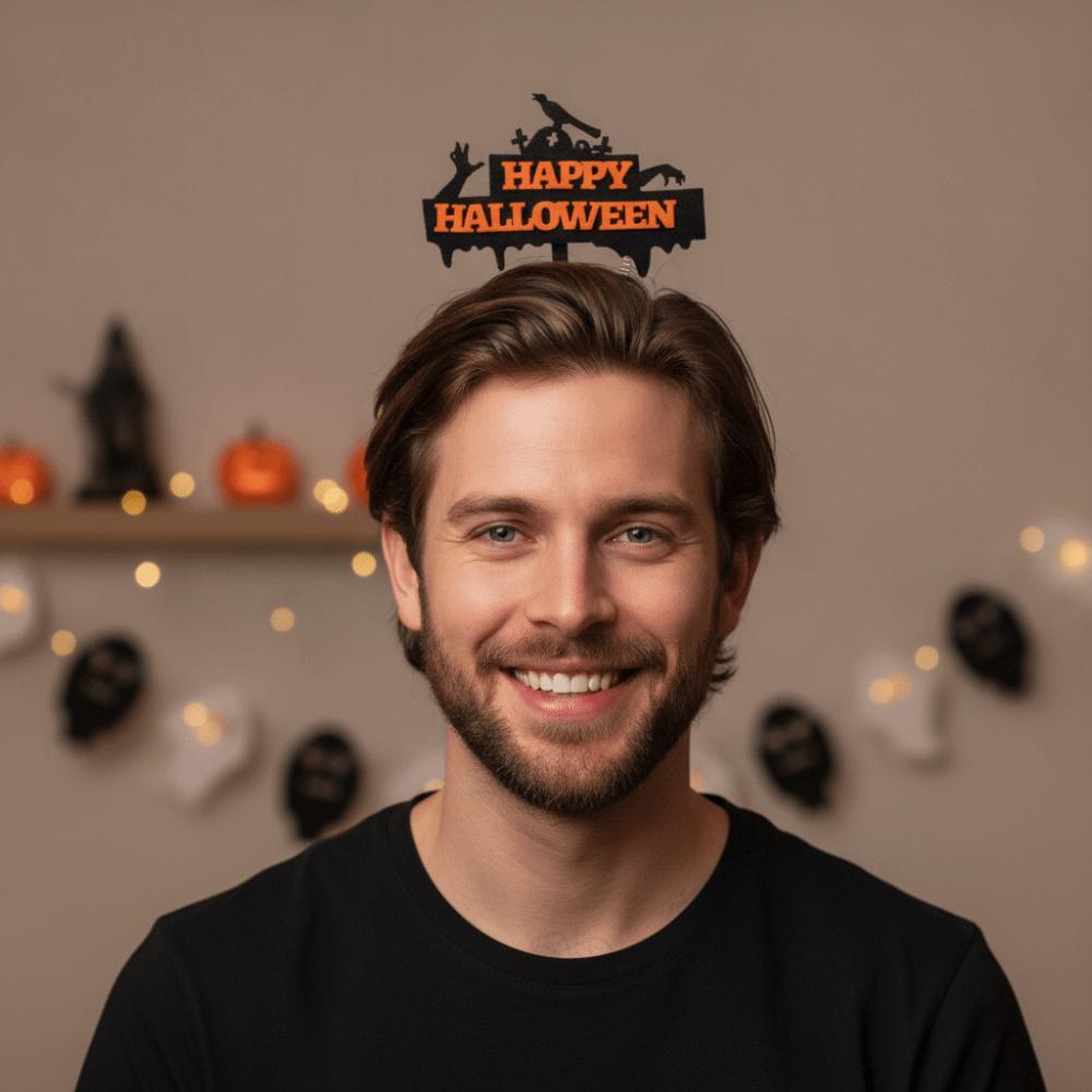 Pumpkin Halloween Party Hair Hoop Eyeball Ghost Festival Headpiece Halloween Day