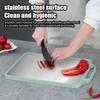 Разделочная доска из нержавеющей стали, двухсторонняя, большая, противоскользящая, разделочная доска для приготовления пищи