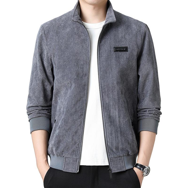 Вельветовая простая осенняя куртка Joker, молодежное мужское повседневное пальто в стиле ретро