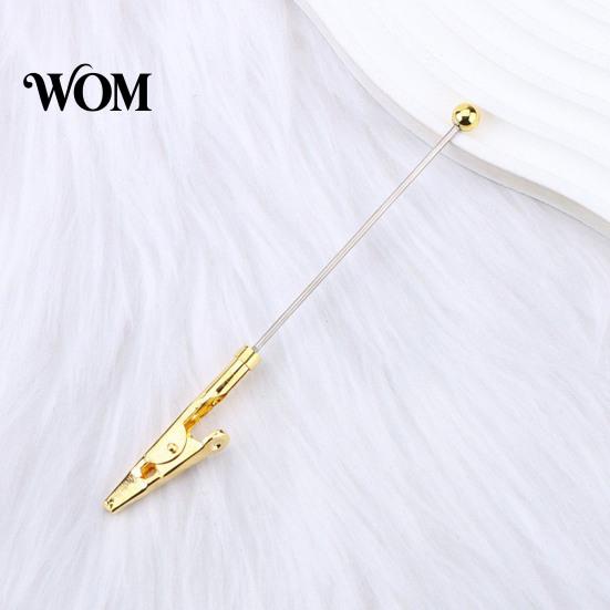 Metal Crocodile Clips Beadable Clip, Long-Tailed Clamp, Note Clip Memo Holder, Clamps for Crafts DIY Photo Office Home Desk, Party Favors Craft