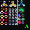 Star Shine Transparent Crystal LED Fidget Hand Spinner Stress Relief Toy Triangle Single Finger Gyro