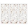 ELP Korea Nail Sticker Coffee Flower, Mixed Colors, 3 Pieces