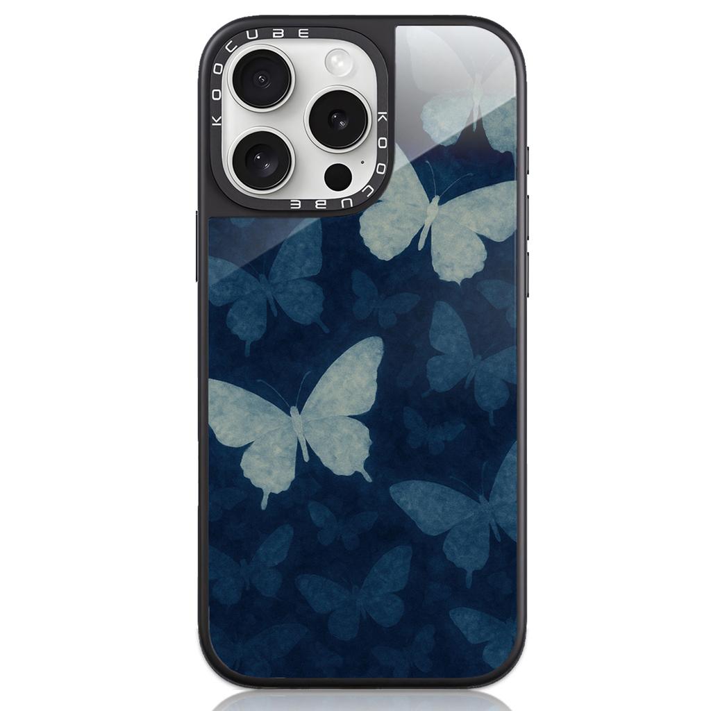 For iPhone 16 Pro Max Case High Aluminium-silicon Glass+PC+TPU Pattern Print Phone Cover Compatible with MagSafe