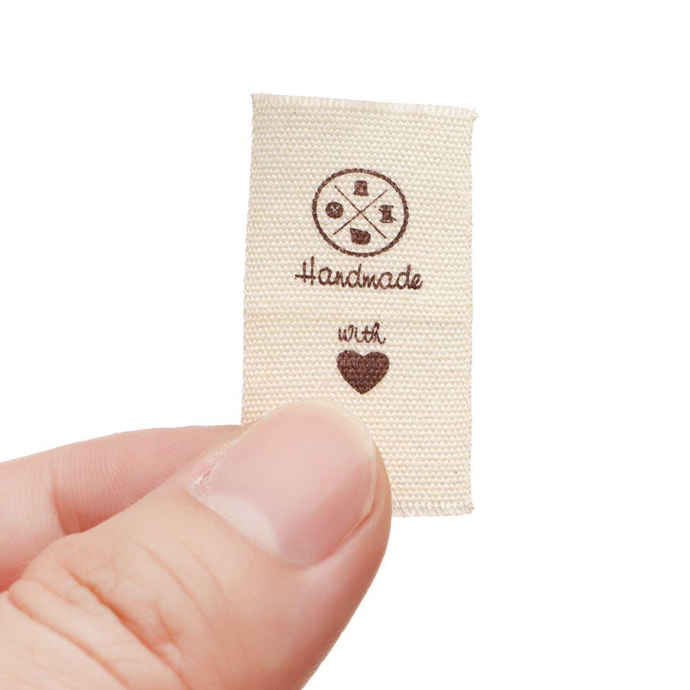 Woven Knitted Supplies Sewing Accessories Cloth Garment Labels Handmade With Love Clothing Tags