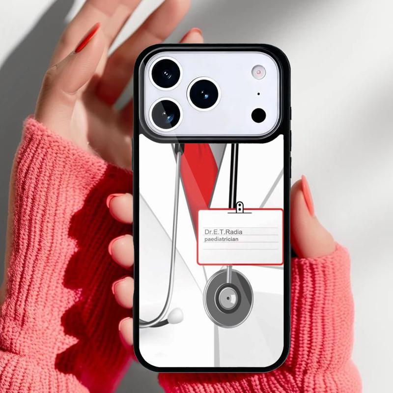 Милый Мультяшный Чехол для Телефона Медсестра Доктор для iPhone 17 16 15 14 13 Pro Max Задняя Крышка для 12 11 Pro Coque