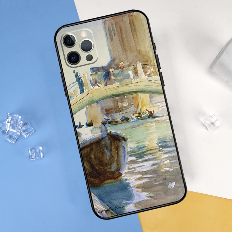 Путешествие Италия Улица Венеция Чехол для телефона Для iPhone 16 Pro Max 16e 12 13 Mini 11 14 15 Pro Max XR 15 16 Plus Защитный корпус