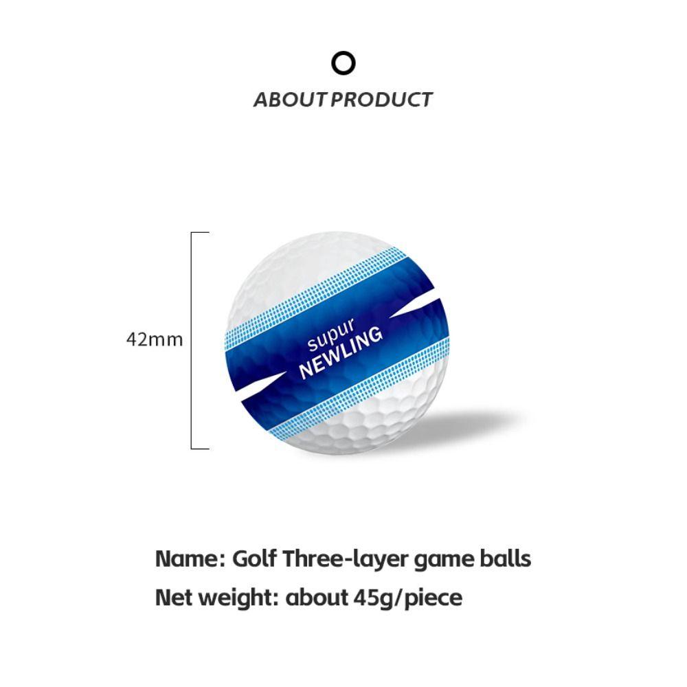 Sky Blue Golf Balls 360 ° Aiming Super Long Distance Golf Ball Golf Three Layer Ball Game Balls