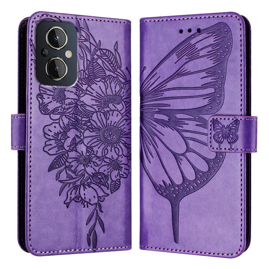 Чехол из искусственной кожи с бабочками и цветами, подставка для карт, слоты, противоударный откидной чехол из ТПУ для OnePlus Nord N10 5G, N100 5G, 8T, Nord CE 2 5,10R, Nord 2T...