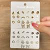 New 2022 Women Fashion Set Butterfly Earrings Female Moon Earring Party Student Cute Temperament Elegant Charm Earring Set