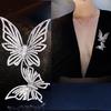 Fashion Rhinestone Brooch Pin Butterfly Scarf Pin Party Jewelry Gift KTJ