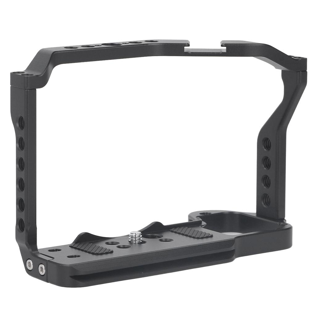 JLwin Camera Cage Aluminum Alloy 1 4 Inch 3 8 Inch Screws Cold Shoe Expansion for Arca Quick Release Hollow Design DSLR