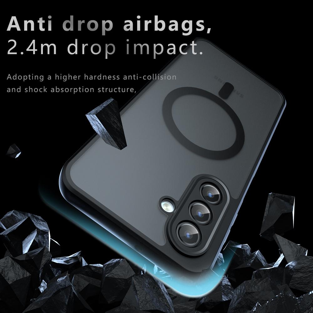 For Samsung Galaxy A34 5G Magnetic Case TPU + PC Matte Skin Touch Phone Cover