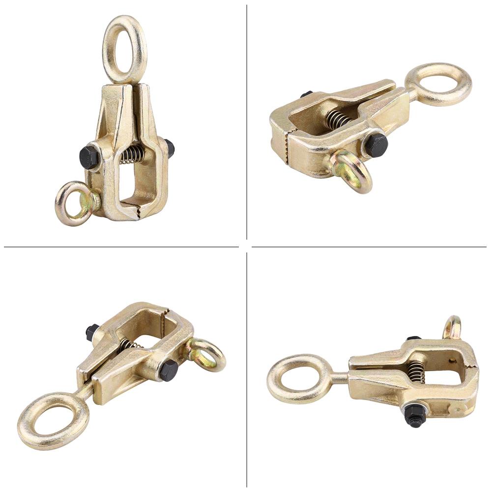 5-тонный верхний и прямой 2-сторонний самозатягивающийся захват для рамы, тяговый зажим для ремонта кузова автомобиля