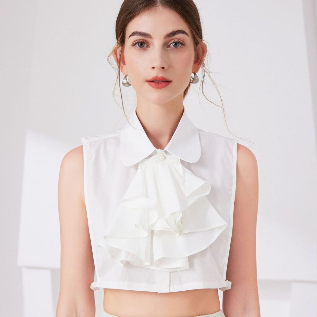 Vintage Lapel Fake Collar Female Detachable Shirt False Collar for Women Blouse Sweater Lapel Top Clothing Accessories