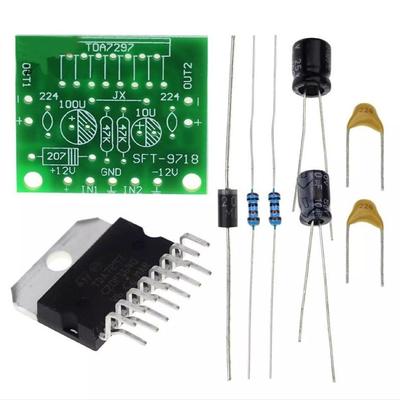 TDA7297 DC 12V цифровой усилитель мощности lifier 2.0 комплект двухканальный электронный DIY