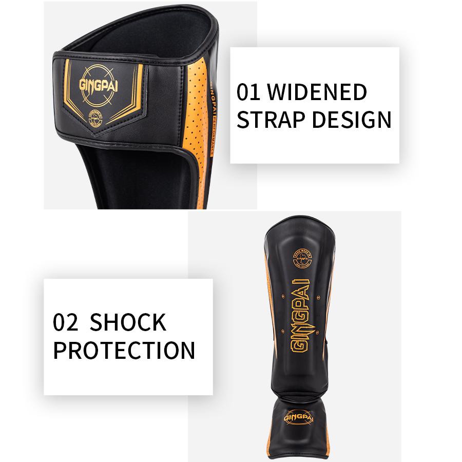 Boxing leg protection adult Sanda Muay Thai calf protection one-piece shin protection instep protection children's combat thicke 1
