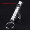 Ultra-Thin Nail Clipper Stainless Steel Foldable Nail Cutter With Nail File