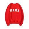 Mama Sweatshirt Mom Hoodie Mama Long Sleeve Pullovers Mom Birthday Gift Pregnancy Announcement Sweatshirts Casual Tops Hoodies