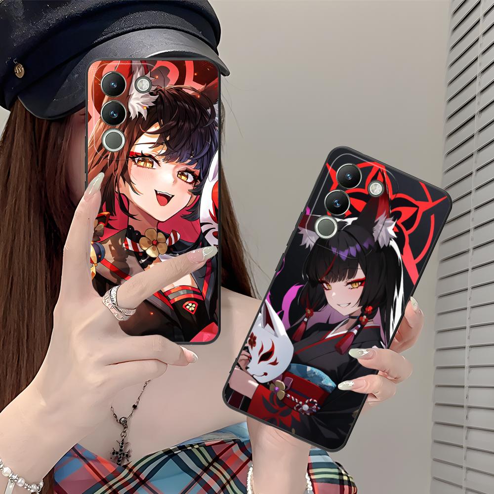 Blue Archive Kosaka Wakamo Phone Case for VIVO V60 V50 V40 V30 V29 V27 V25 V23 Pro Lite 5G Colorful Printing Cover Pretty Luxury