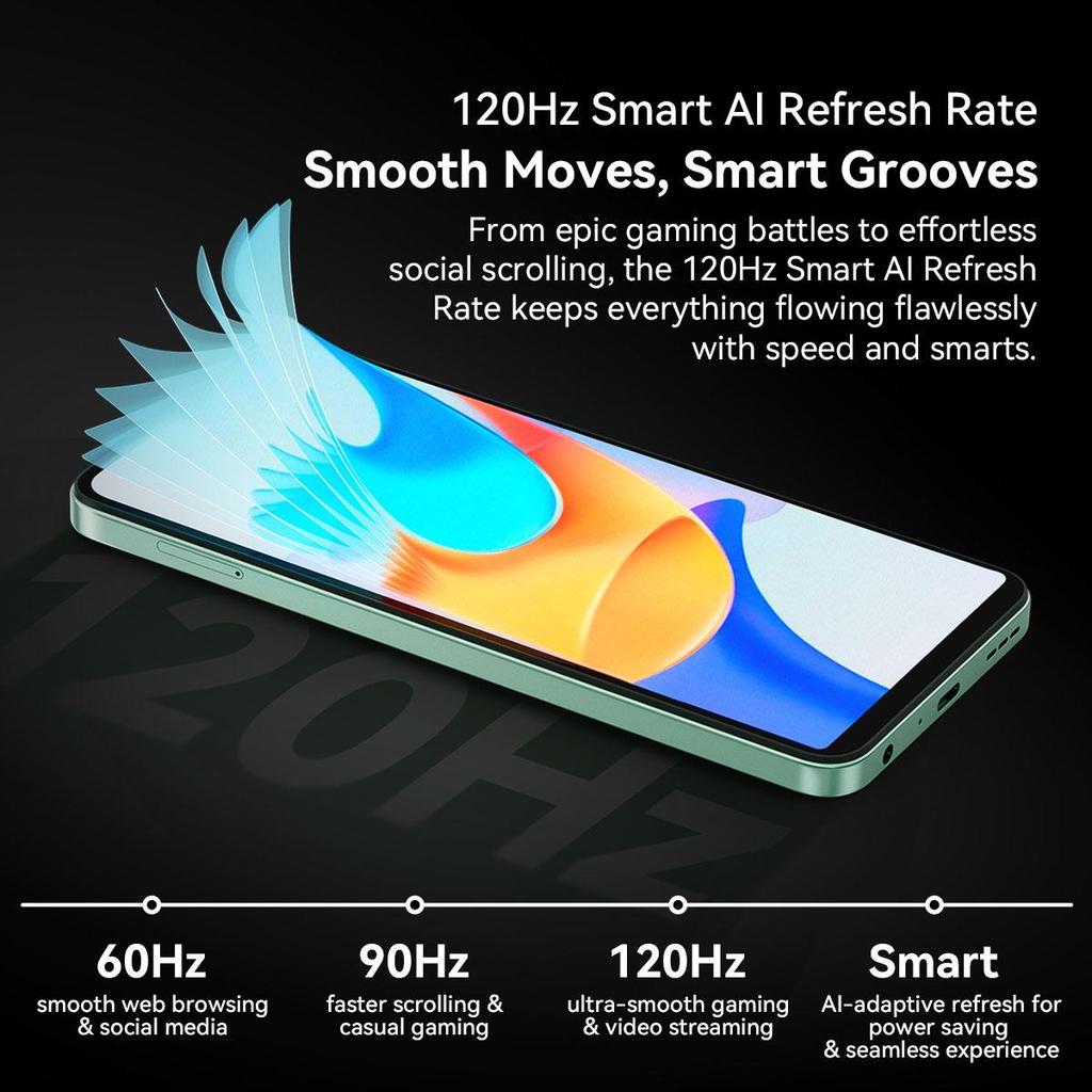 Blackview SHARK 6 5G 6,88 дюйма NFC Android 15 5G 8+16 ГБ/128 ГБ 120 Гц Смартфон