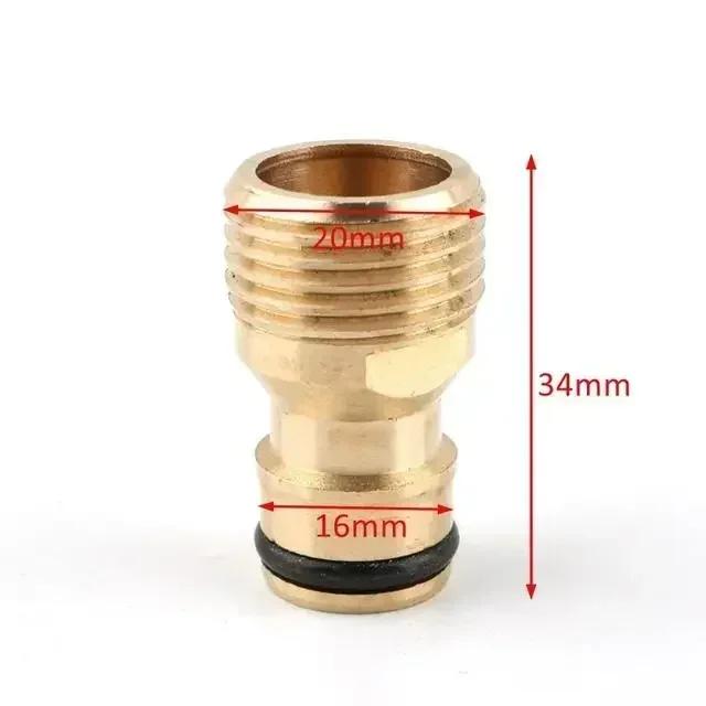 1 шт. Латунь 1/2" 3/4" 1 дюйм Резьба Быстроразъемное Соединение Садовый Ирригационный Кран Насадка Адаптер Соединения для Водяного Пистолета