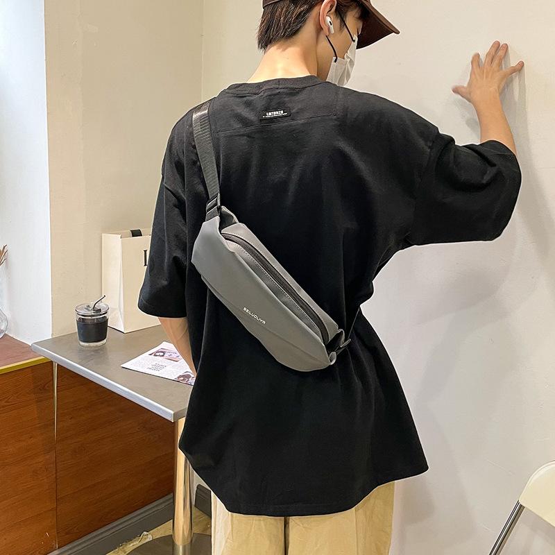 Модная брендовая сумка-мессенджер, мужская поясная сумка, сумка для мобильного телефона для бега на открытом воздухе, многоцелевая вместительная нагрудная сумка, повседневная сумка-мессенджер через плечо.