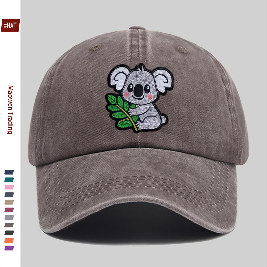 pc Cute Koala Print Baseball Cap Fashionable Casual Design Sun Hat Home Leisure Decorative Hat Comfortable and Lightweight P