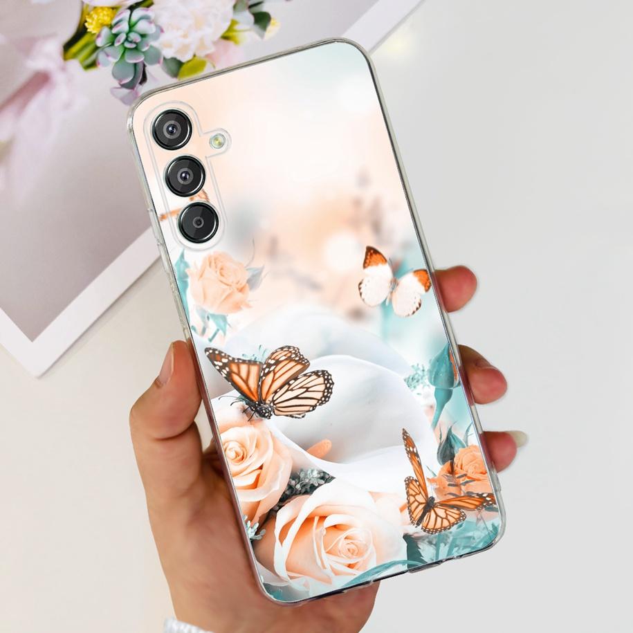 For Samsung Galaxy M15 5G Case SM-M156B Luxury Marble Clear Silicone Soft TPU Phone Cover For Samsung Galaxy F15 5G