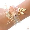 1PC Bracelet Accessorie Bride Wrist Flower Pearl Hand Flowers Romantic Wedding Elegant Bridesmaids