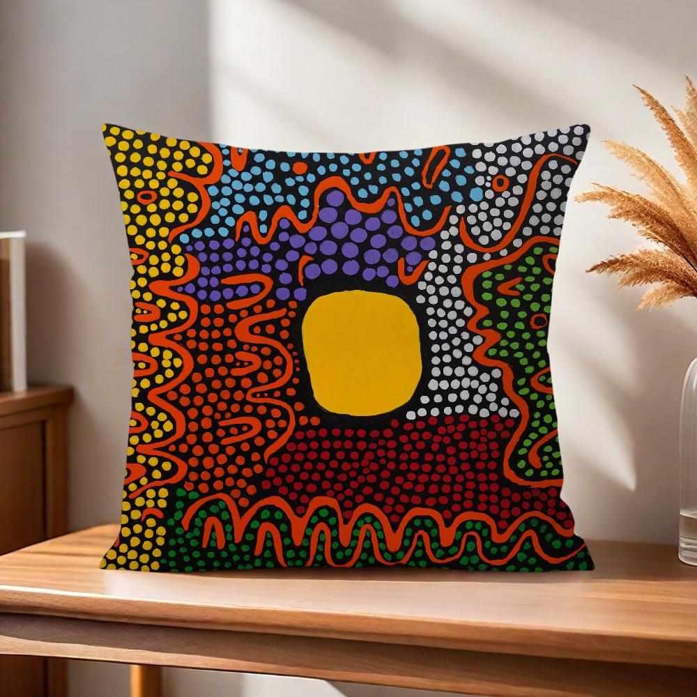 Подушка K-Kusama Y-Yayoi Чехол Удобный Мягкий Наволочка Искусство Для Дивана Гостиной Домашнего Офиса Декор И Защитные Чехлы