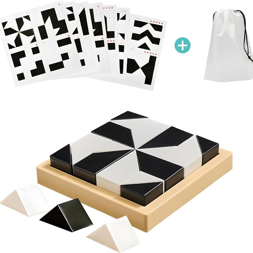 Children'S 120 Level Hidden Block Puzzle Board Game Abs Enhances Logic And Spatial Reasoning Suitable For 6Years Old