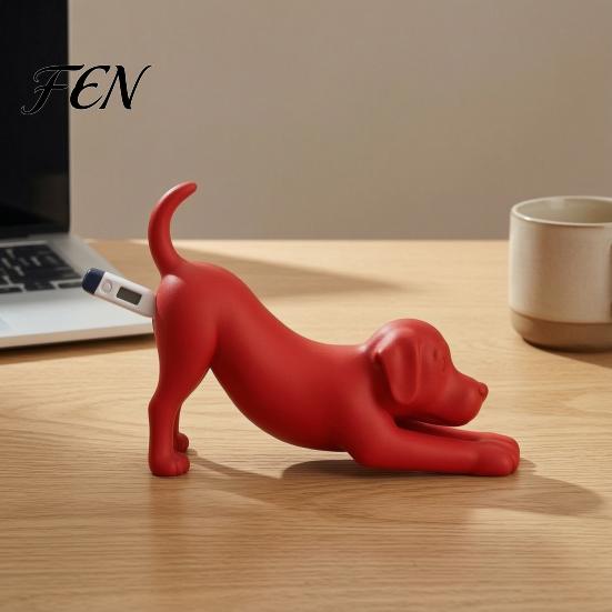 Temperature Monitor Holder 3D Printed Veterinary Thermometer Holder, Cat Dog Digital Desk Stand, Electronic Pet for Decoration Gauge Mount