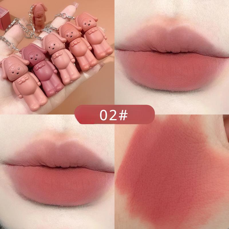 Kobeleen Star Girl Глазурь для губ Шесть цветов Брелок для губ Глазурь для губ Бархатный туман Отбеливающий матовый бархат