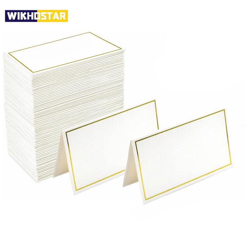50pcs Gold Foil Table Card Wedding Name Guest Card Seat Name Card