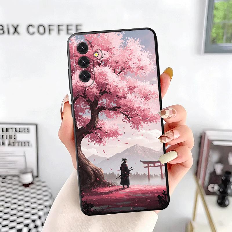 Мечтательное ночное дерево сакуры Мягкий чехол для телефона для Samsung A17 A37 A57 A16 A26 A36 A56 A15 A25 A35 A55 A14 A24 A34 A54 A13 A23