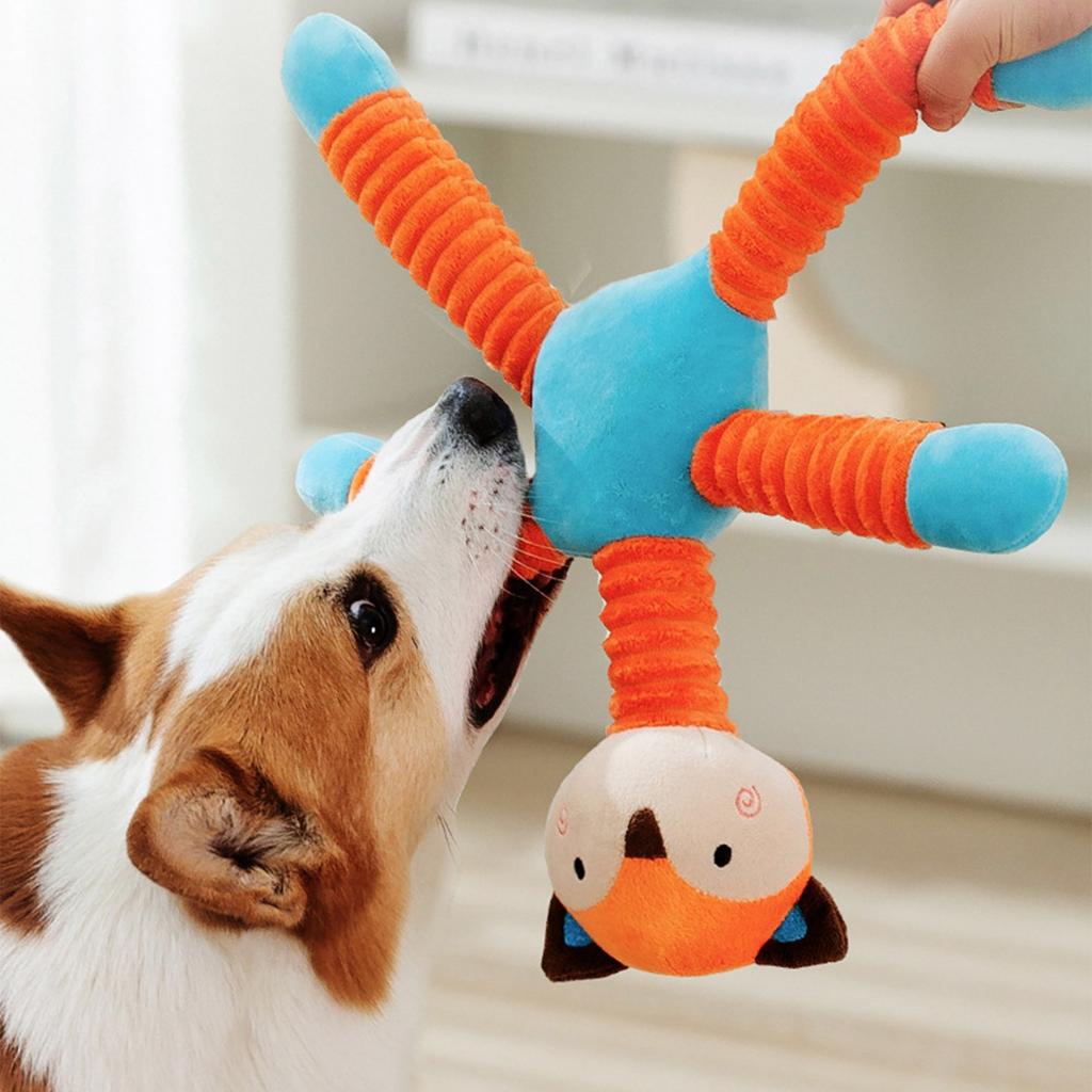 Новая игрушка для собак, плюшевый звук для жевания, пищалка, скрипучие звуки скрежета зубов, интерактивная обучающая игрушка для щенков