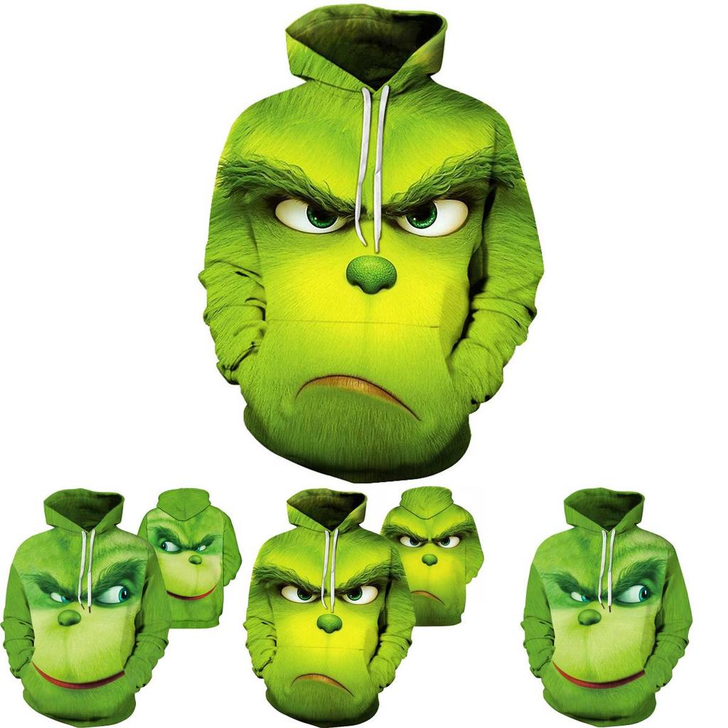 Толстовка с капюшоном Rascal Green Monster The Grinch для мужчин, изготовленная из мягкого и дышащего материала для комфортной носки