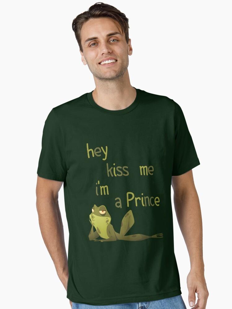 The Princess and the Frog kiss me i'm a prince funny frog lol Essential T-Shirt
