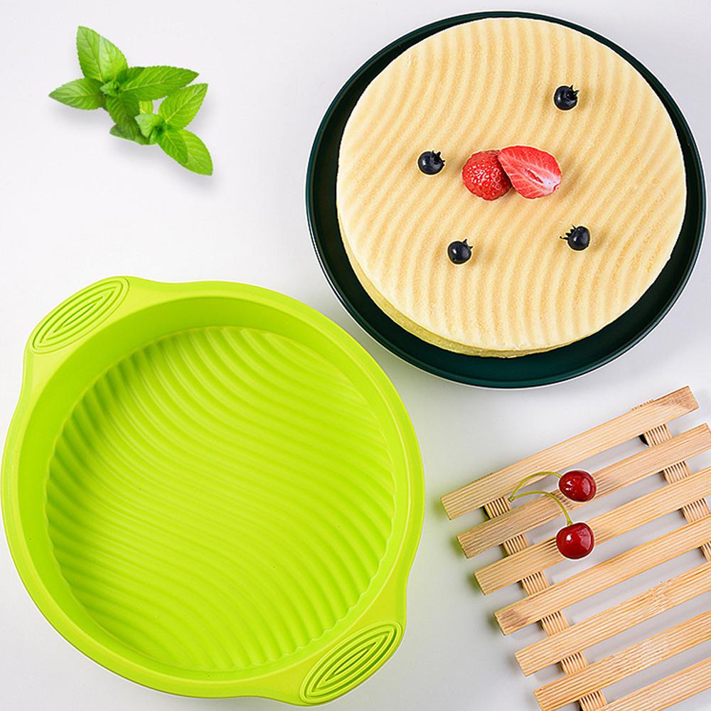 9 дюймов DlY круглая форма 3D силиконовая форма для торта инструменты для выпечки форма для выпечки противень для выпечки