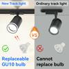 Spot LED Track Light Fixture GU10 Spotlight Full Sets Rail Lighting System for Living Room Clothing Store Ceiling Track Lamp