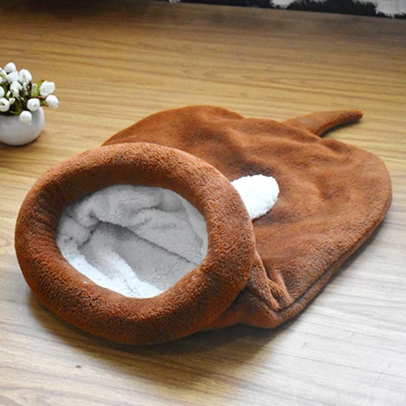 CDOY Товары для домашних животных Кошачья кровать Мягкий теплый кошачий домик Коврики для домашних животных Подушка для щенка Кролик Забавная кровать