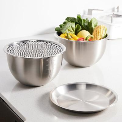 Раковина из нержавеющей стали, углубленное кухонное приспособление для взбивания, ванна для смешивания и приготовления пасты, салата, мытья овощей, ванна для слива масла