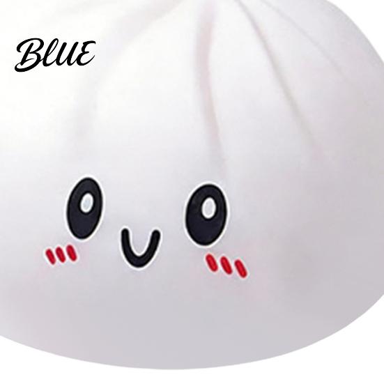 Bun Stress Reliever Smiling Steamed Ball with Steamer Anti-Anxiety Cartoon Dumpling Soft Sensory Toy Squeeze Simulated Dough Fidget