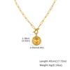 Trendy Chic Shell Conch Strawberry Heart Pendant Stainless Steel OT Buckle Square Chain Necklace for Women Jewelry Gifts