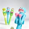 Мультяшная шариковая ручка-боксер, Интерактивная ручка с действием удара для снятия стресса, Милая лягушка/Улыбающееся лицо, Ручка-игрушка для декомпрессии